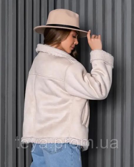 Куртка колір молочний розміри S, M, L, XL FI_008965 | Зображення 2
