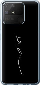 Чехол на Realme Narzo 50A Силуэт1 "4590u-2514-17620"