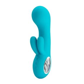Вибратор-кролик Pretty Love Chris для точки G, голубой, 15.4 х 3.8 см Sex Aura