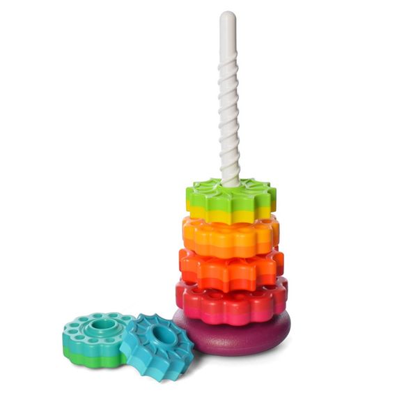 Дитяча розвиваюча іграшка "Пірамідка" 17403 кільця на спіралі 6 штук | Зображення 2