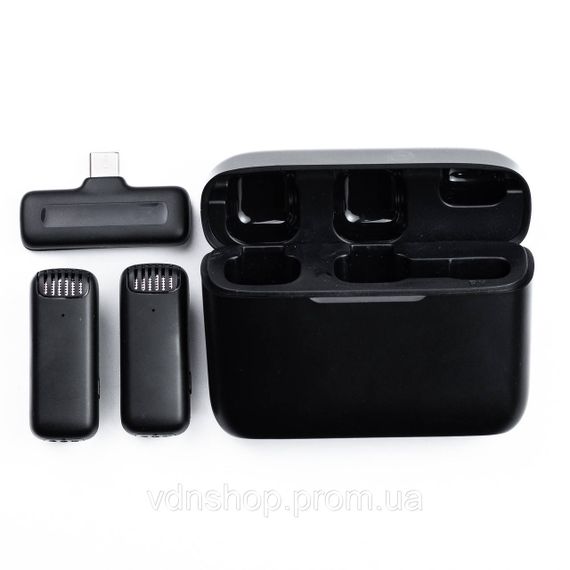 Петличка для телефона беспроводная набор 2 шт блютуз микрофон петличный с шумоподавлением HP176096