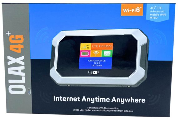 4G роутер Olax Олакс МТ 80 WIFI модем під сім карту акумулятор 3000 mAh два виходи під антену  2*5 дбi | Зображення 7