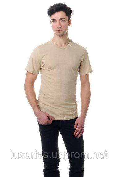 Футболка мужская с круглым вырезом Какао, S
