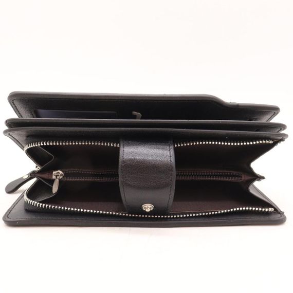 Мужской кошелек Baellerry Business (19,5х10х3 см) с ремешком / Портмоне для мужчин на кнопке | Зображення 7