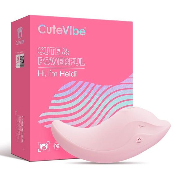 Вібратор та вакуумний стимулятор CuteVibe Heidi Pink Sex Aura | Зображення 3