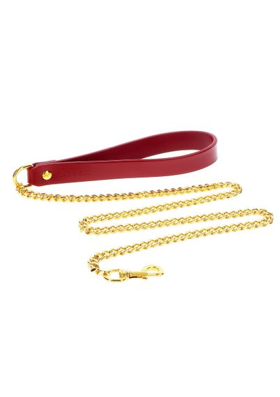 Повідець з ланцюжком Taboom Chain Leash, золотистий Sex Aura | Зображення 2