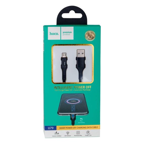 Кабель USB Hoco U79 Admirable Micro 2.4A Колір Червоний | Зображення 1