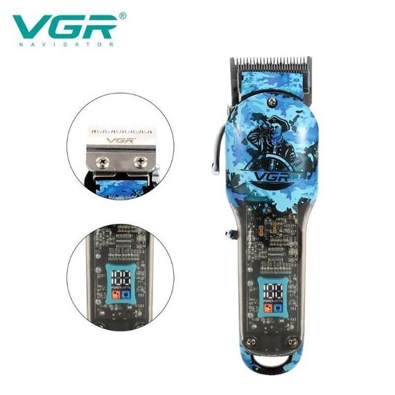 Машинка для стрижки волосся VGR V-685 бездротова, акумуляторна, професійна (45572-V-685_775) | Зображення 5
