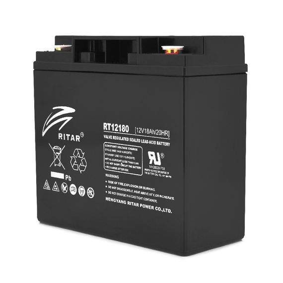 Аккумуляторная батарея AGM RITAR RT12180BM5, Black Case