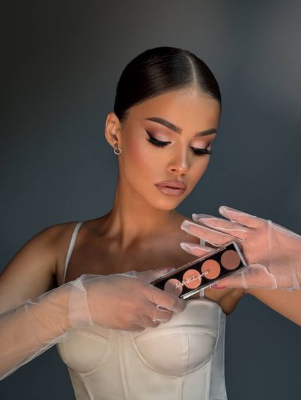 Палетка матових тіней для очей ANHELpro Eyeshadow palette - PT02 (12.5 g) | Зображення 3