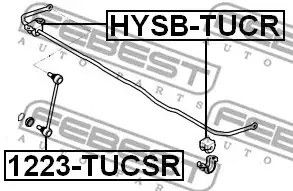 Втулка стабілізатора заднього Tucson 04-, FEBEST (HYSBTUCR) | Зображення 3