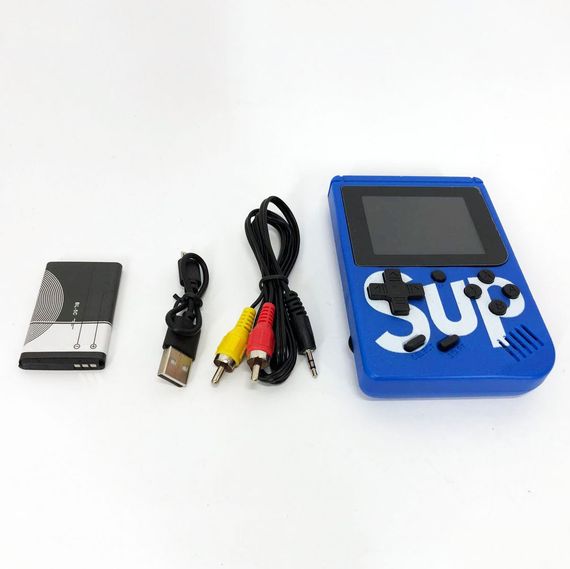 Ігрова приставка консоль Sup Game Box 500 ігор, Ретро приставка денді, Тетріс приставка. Колір: синій | Зображення 1