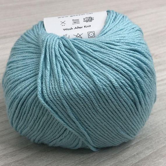 Пряжа Gazzal – Baby Cotton колір 3451 Блакитний | Зображення 1