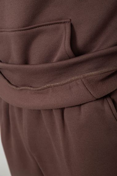 Спортивный костюм мужской на флисе, цвет мокко, 238R029 | Зображення 5