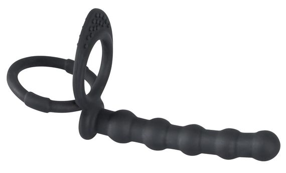 Насадка для подвійного проникнення - Black Velvets Cock & Ball Ring | Зображення 1