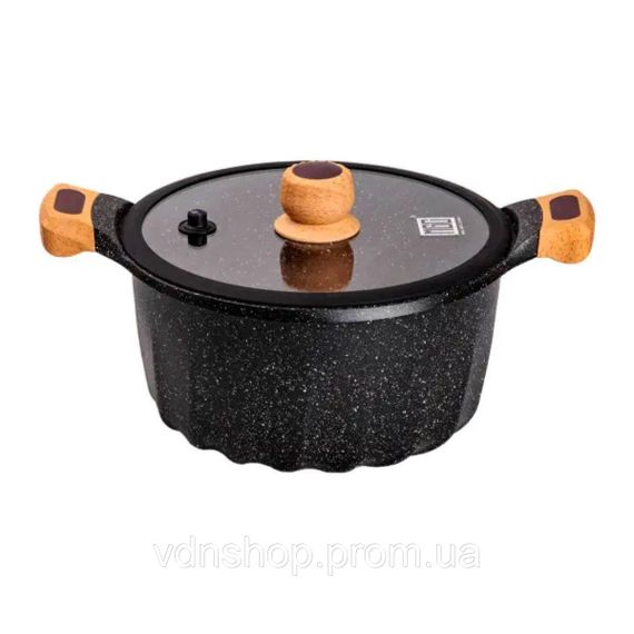 Набір посуду, комплект з 4 каструль і сковорідок, MGC, чорний HP-4-404B | Зображення 2