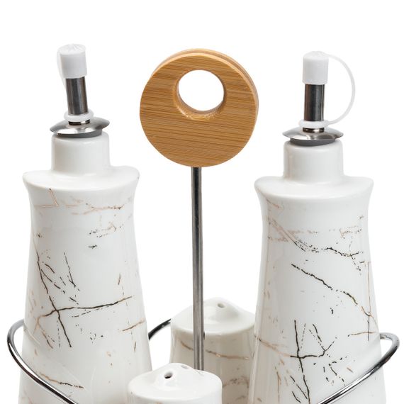 Набор для специй 4 предмета на бамбуковой подставке HP1219 | Зображення 3