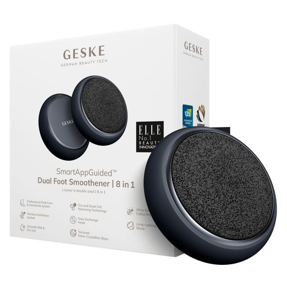Набір для догляду за стопами GESKE Dual Foot Smoothener 8в1 black