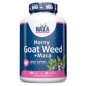 Тонізуючий засіб Haya Labs Horny Goat Weed + Maca 90 Tabs