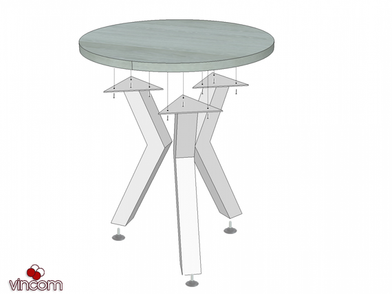 Стол обеденный Metall-Design СВЕН-3 7501200750(копия) | Зображення 1