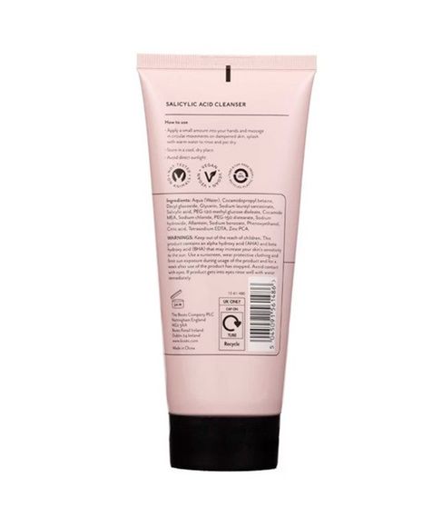Засіб для вмивання обличчя Boots Ingredients Salicylic Acid Cleanser 150 ml | Зображення 1