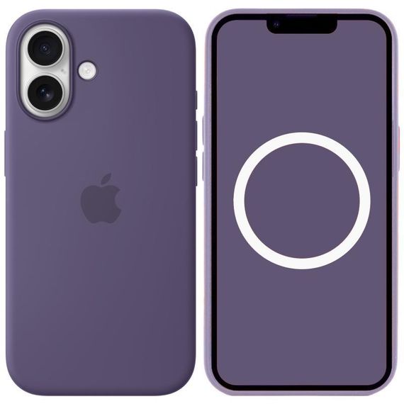 Чохол Silicone case (AAA) with Magsafe and Animation для Apple iPhone 17 (6.3") Purple Fog