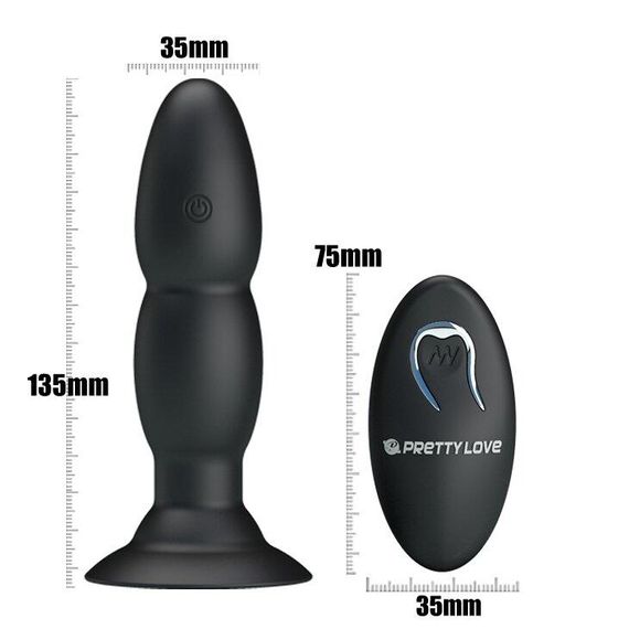 Анальний стимулятор з вібрацією і ротацією BI-040052W Sex Aura | Зображення 6
