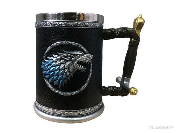 Кружка Чашка Бокал Игра Престолов Winter is Coming Stark Targaryen 3D Дом Старк | Зображення 7