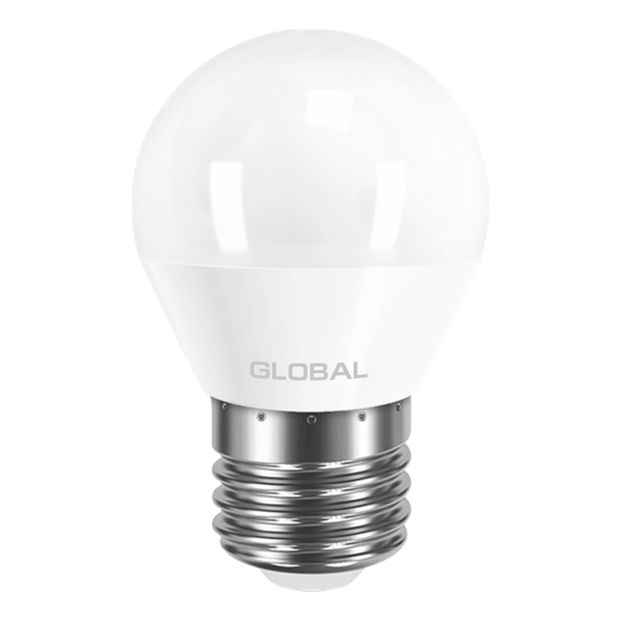 LED-лампа GLOBAL G45 F 5W м'яке світло 220 V E27 AP (1-GBL-141) (NEW) | Зображення 1