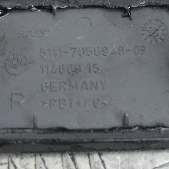 Заглушка омивача фар бампера права BMW 5 E60 E61 2003-2010 Кришка форсунки омивача фар БМВ 51117056948 | Зображення 3