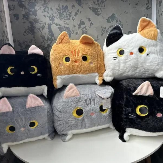 Плюшевий квадратний кіт Котокуб 20 см, дитячий знижка | Зображення 7