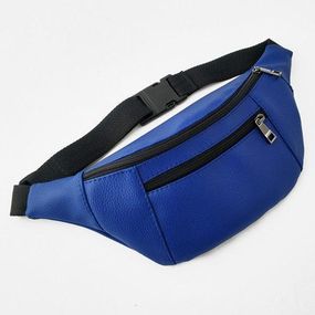 Сумка на пояс BUMBAG з екошкіри, ультра синя (EBB2_SI)