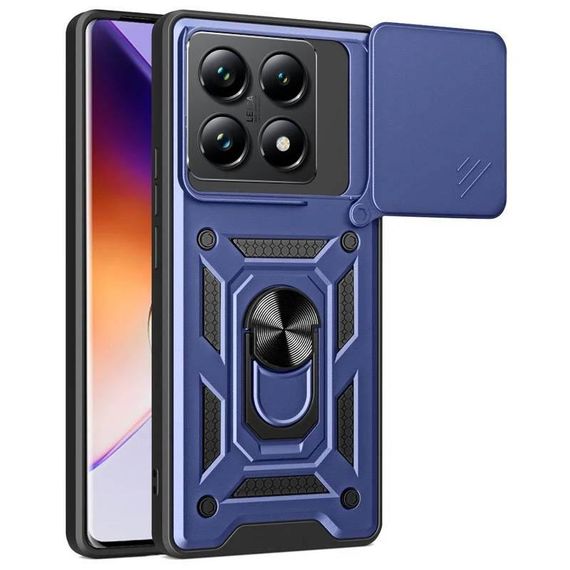 Чохол Ummi Camshield Serge Ring для Xiaomi 14T Синій