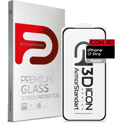 Стекло защитное Armorstandart Icon 3D Apple iPhone 17 Pro (ARM86411)