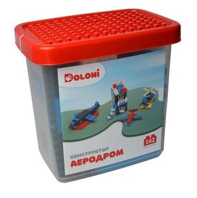 Конструктор "Аеродром" 013888/33 в пластиковому боксі 142 деталі