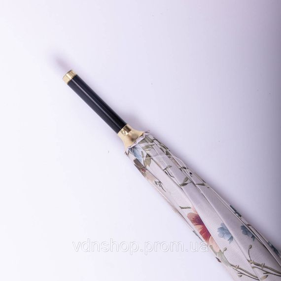 Класична парасолька-тростина напівавтомат з поліестеру 7 спиць діаметр 99 см Бежева HP-23-7BE | Зображення 9