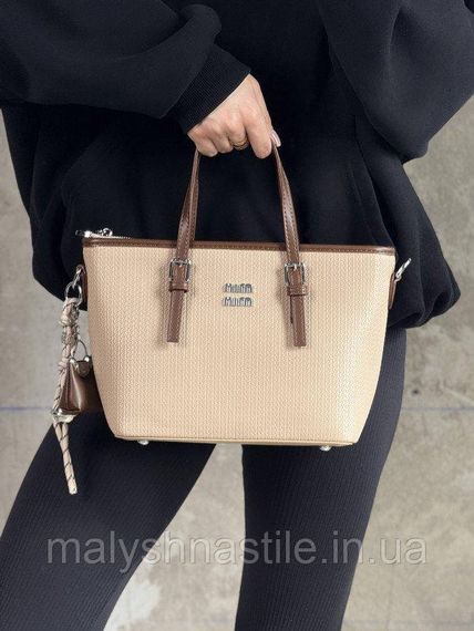 Женская сумка Miu Miu brown mini 4 ПП7552 | Зображення 3