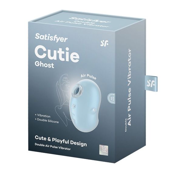 Вакуумний кліторальний стимулятор з вібрацією Satisfyer Cutie Ghost Blue | Зображення 4