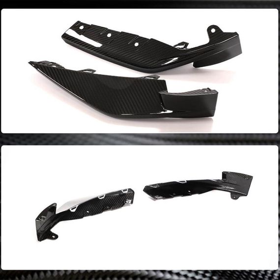 Накладки на передній бампер Flap (для G82/G83, Карбон) для BMW 4 серія G22/23/26 2020- рр | Зображення 2