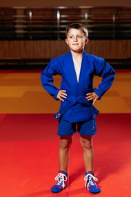 Форма для самбо (самбовка) синя TM "Kintayo", 150 зріст, щільність 550 гр/м.кв.