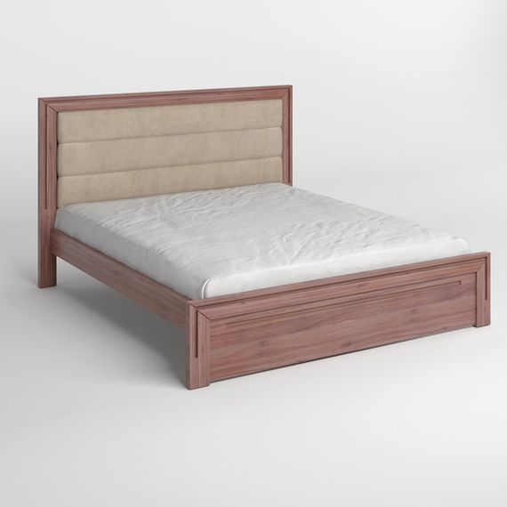 Односпальне дерев'яне ліжко Mebigrand Торонто Т5 Горіх лісовий/Аляска 23 (бежевий) 80х200 см (MBG-10560) | Зображення 1