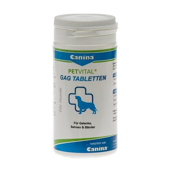 Витамины Canina PETVITAL GAG с глюкозамином для улучшения состояния связок у собак 90 табл