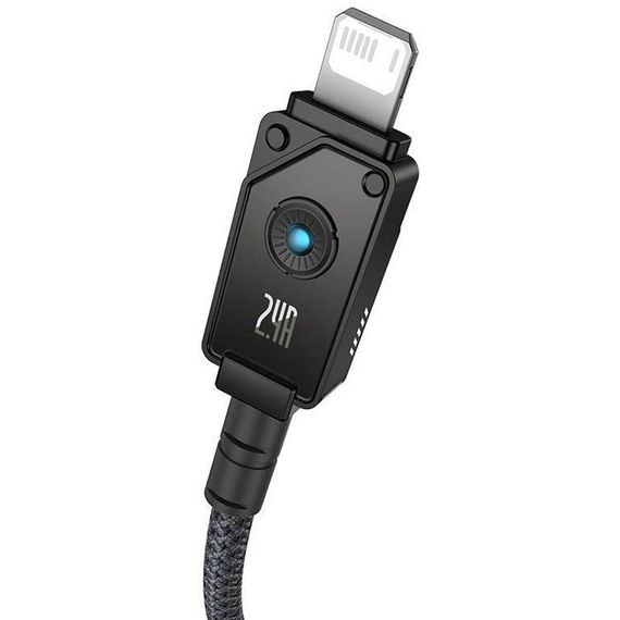 Дата кабель Baseus Unbreakable Series Fast Charging USB to Lightning 2.4A 1m (P10355802111-0) Black | Зображення 2