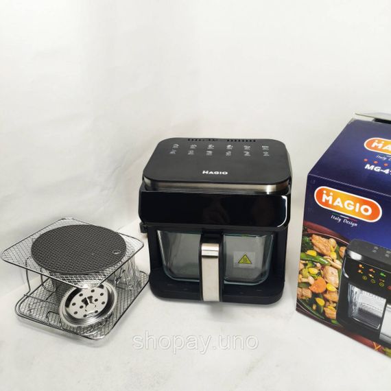 Аэрогриль без жира Magio MG-413 1400Вт 5.3л, Аэро-фритюрница без растительного масла MY-43 | Зображення 2