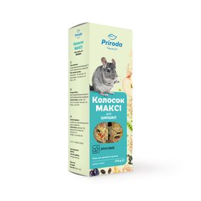 Ласощі Природа Колосок Максі для шиншил фруктовий 210 г / 2 шт