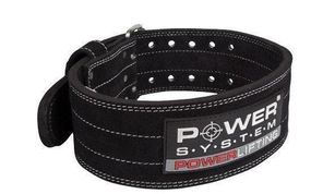 Пояс для пауерліфтингу Power System PS-3800  PowerLifting шкіряний Black L