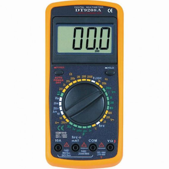 Цифровой тестер, мультиметр DT 9208A | Зображення 3