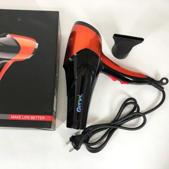 Фен без шкоди для волосся GEMEI GM-1766 2.6 кВт, Електричний фен для гладкого волосся LX-59 | Зображення 8