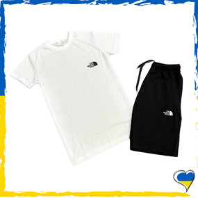 Комплект шорти The North Face + футболка TNF біла. Комплект S M L XL XXL