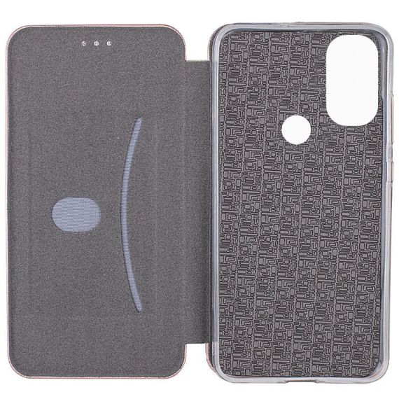 Кожаный чехол-книжка Classy для Motorola Moto E40 Rose Gold | Зображення 2